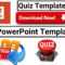 Download Free Template For Making Powerpoint Visual Quiz 2018 Updated In Powerpoint Quiz Template Free Download