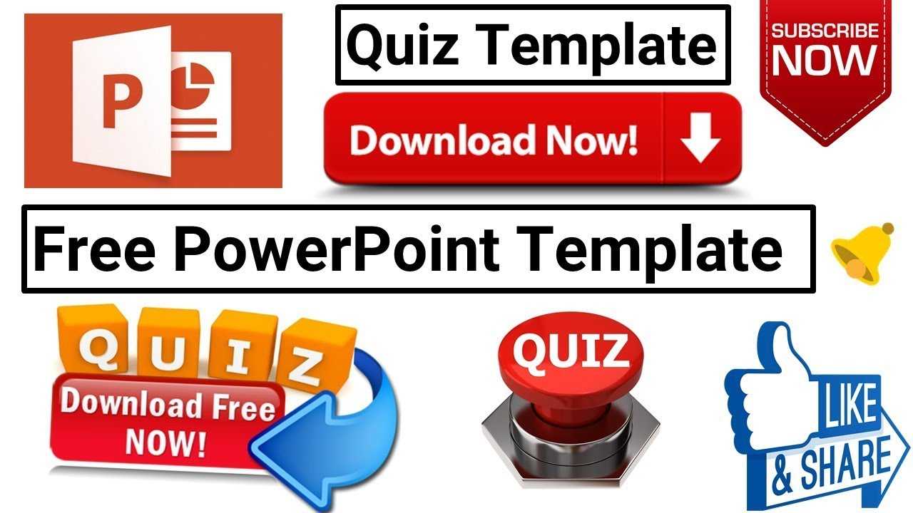 Download Free Template For Making Powerpoint Visual Quiz 2018 Updated In Powerpoint Quiz Template Free Download