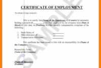 ❤️ Free Printable Certificate Of Employment Form Sample throughout Employee Certificate Of Service Template