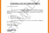 ❤️ Free Printable Certificate Of Employment Form Sample within Certificate Of Employment Template