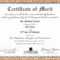❤️ Printable Certificate Of Merit Template With Sample Regarding Player Of The Day Certificate Template