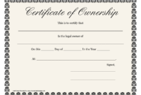 ❤️5+ Free Sample Of Certificate Of Ownership Form Template❤️ in Certificate Of Ownership Template