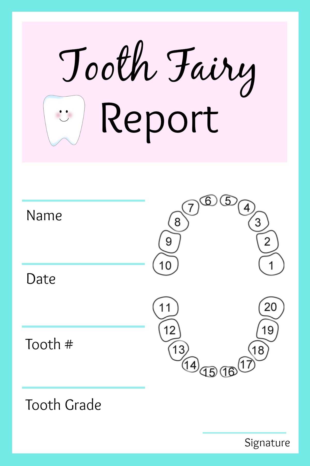 Easy Tooth Fairy Ideas & Tips For Parents / Free Printables With Regard To Tooth Fairy Certificate Template Free