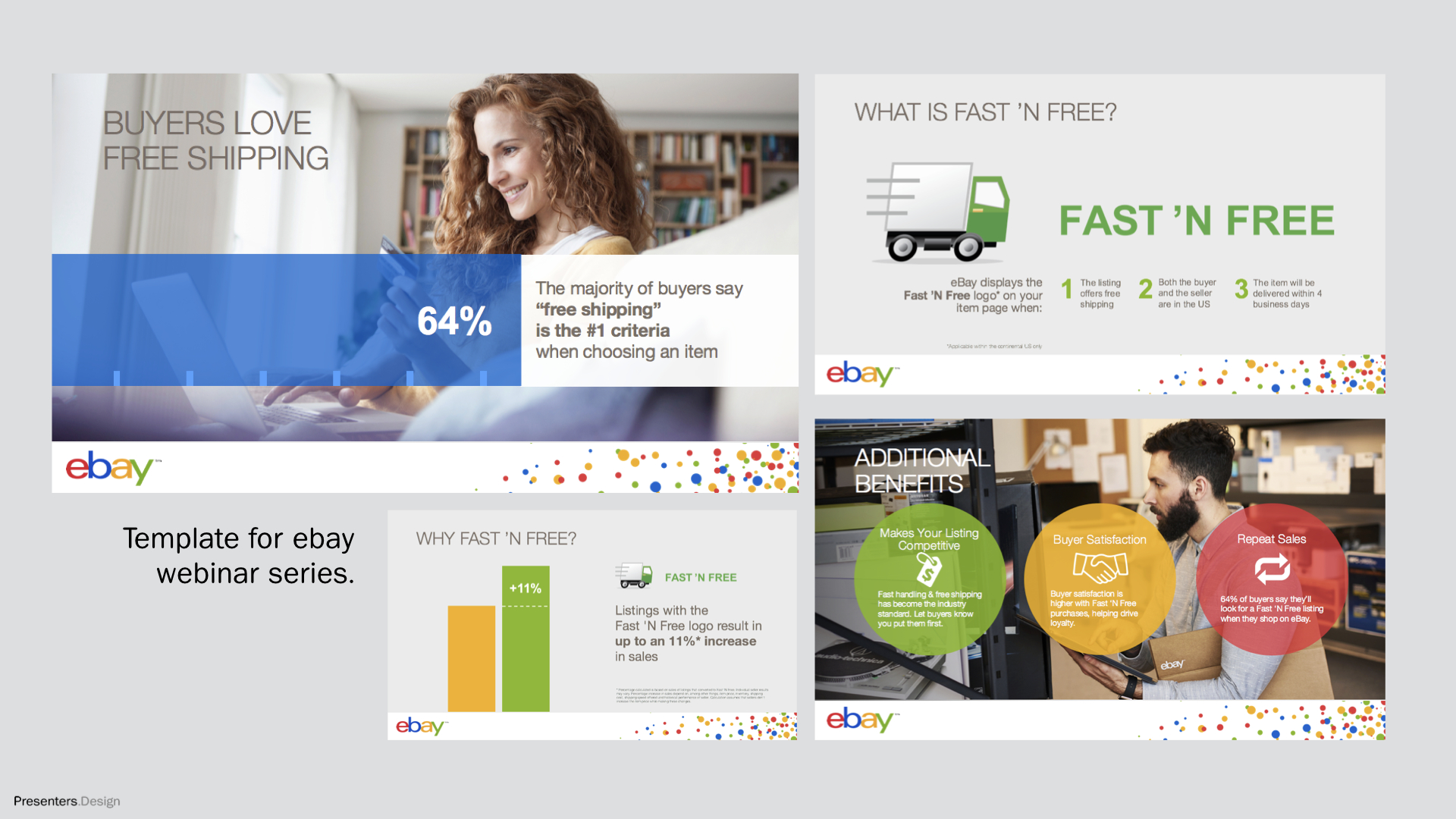 Ebay Webinar Powerpoint Template Design – Presenters.design Within Webinar Powerpoint Templates