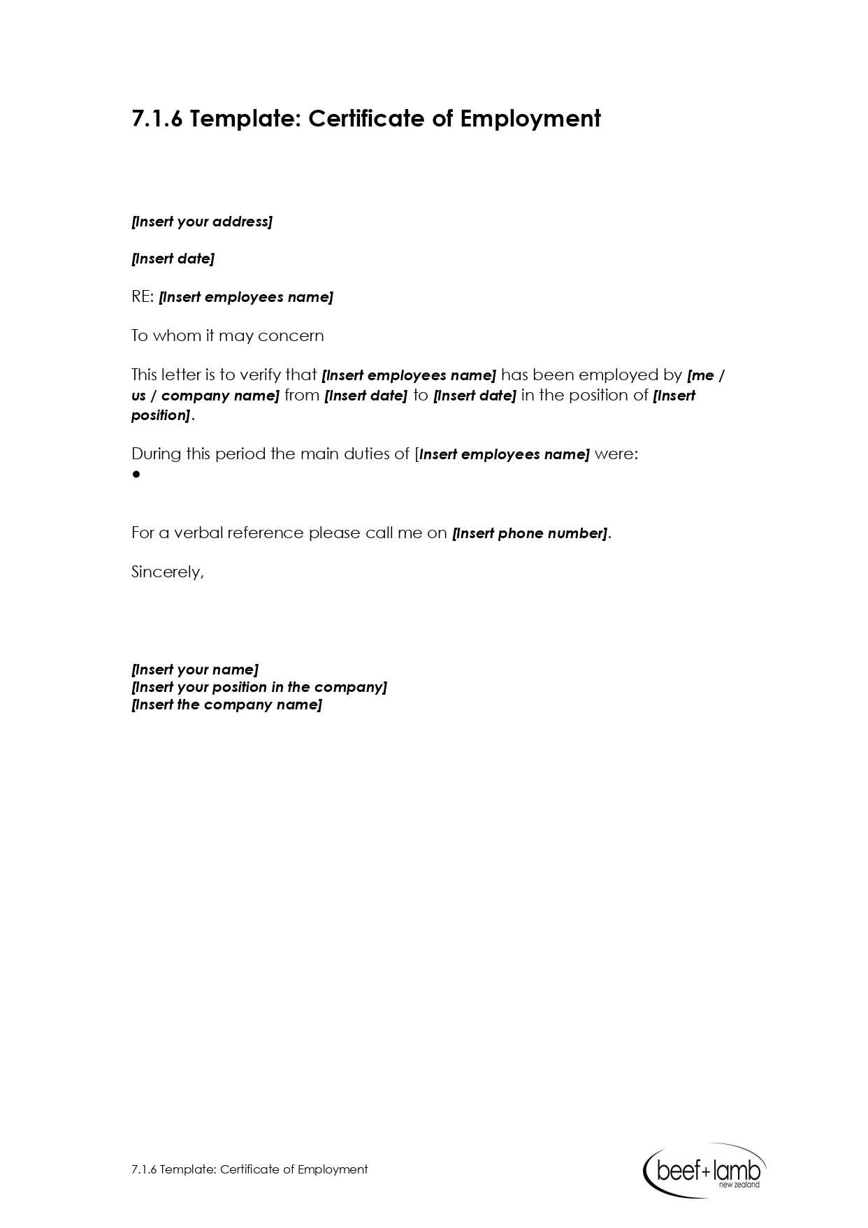 Editable Certificate Of Employment Template - Google Docs Throughout Template Of Certificate Of Employment