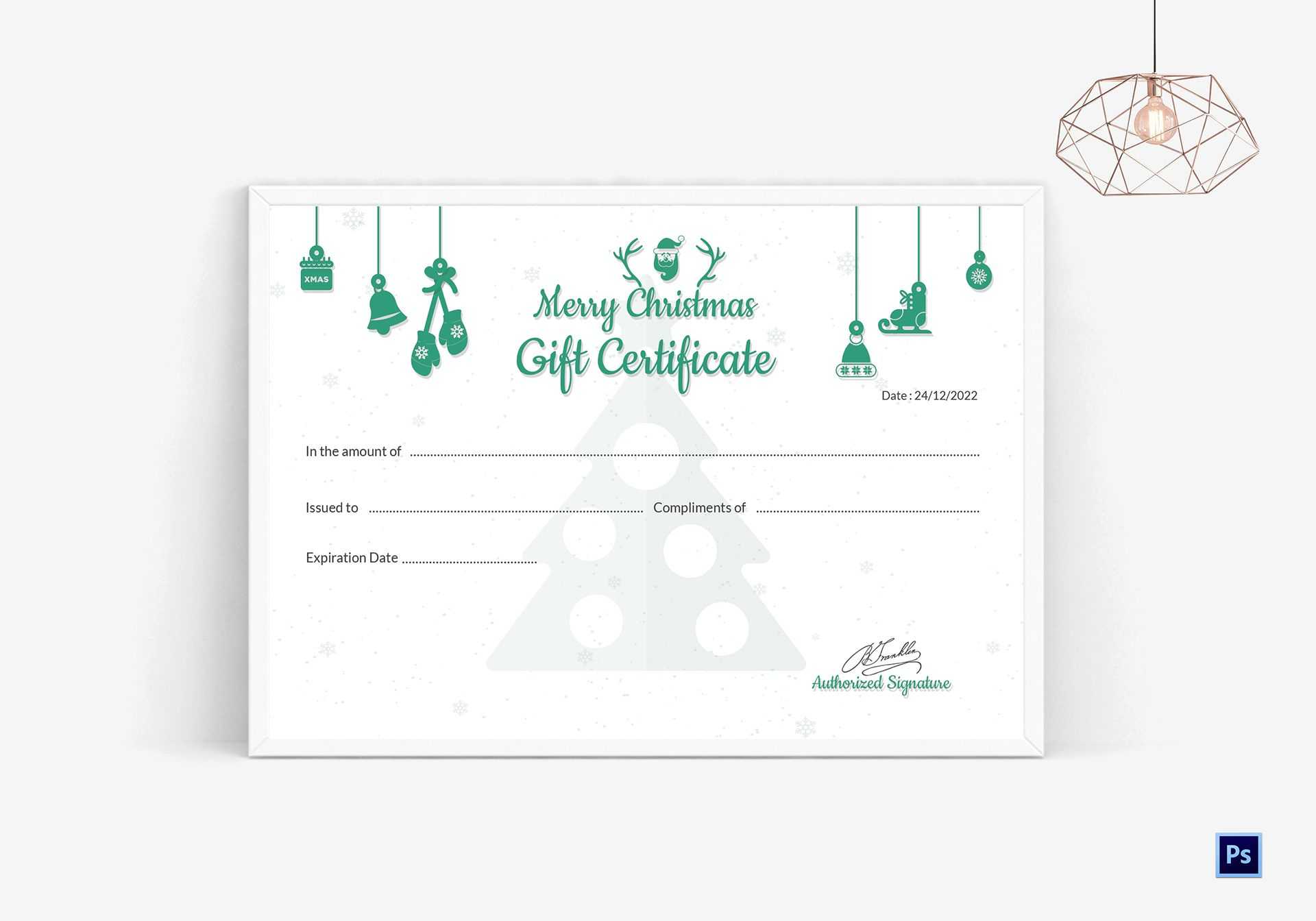 Editable Christmas Gift Certificate Within Free Christmas Gift Certificate Templates