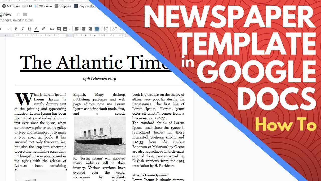 Editable Newspaper Template Google Docs – How To Make A Newspaper On Google  Docs Pertaining To Newspaper Template For Powerpoint