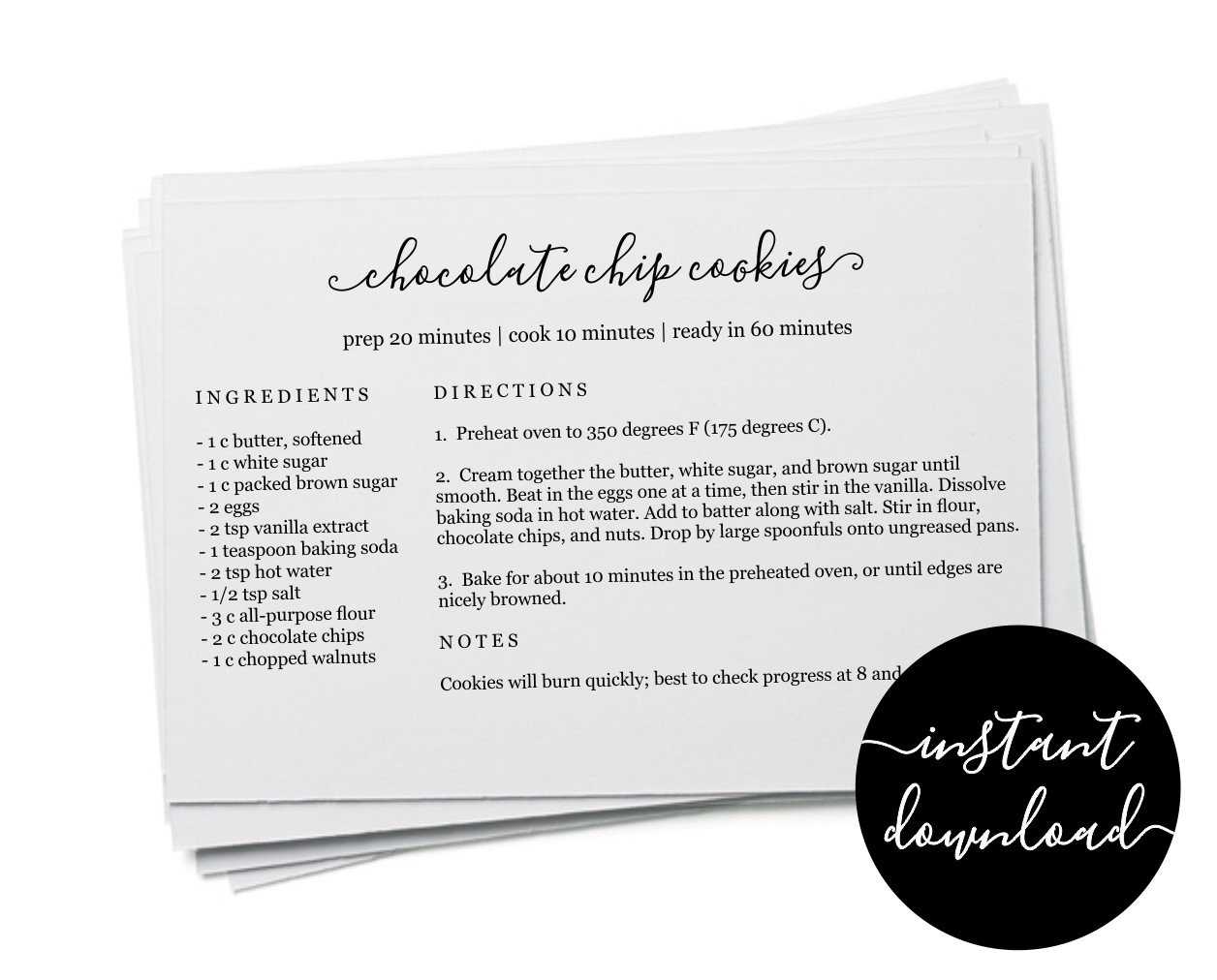 Editable Recipe Card Template – Printable Index Card Size Within 3X5 Note Card Template For Word