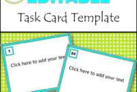 Editable Task Card Templates - Bkb Resources within Task Cards Template