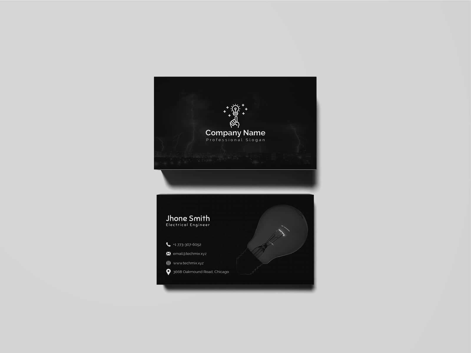 Electrical Engineer Business Card Template In Buisness Card Template