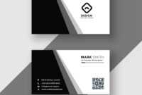 Elegant Black And White Business Card Template with regard to Black And White Business Cards Templates Free