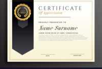 Elegant Diploma Award Certificate Template Design throughout Design A Certificate Template