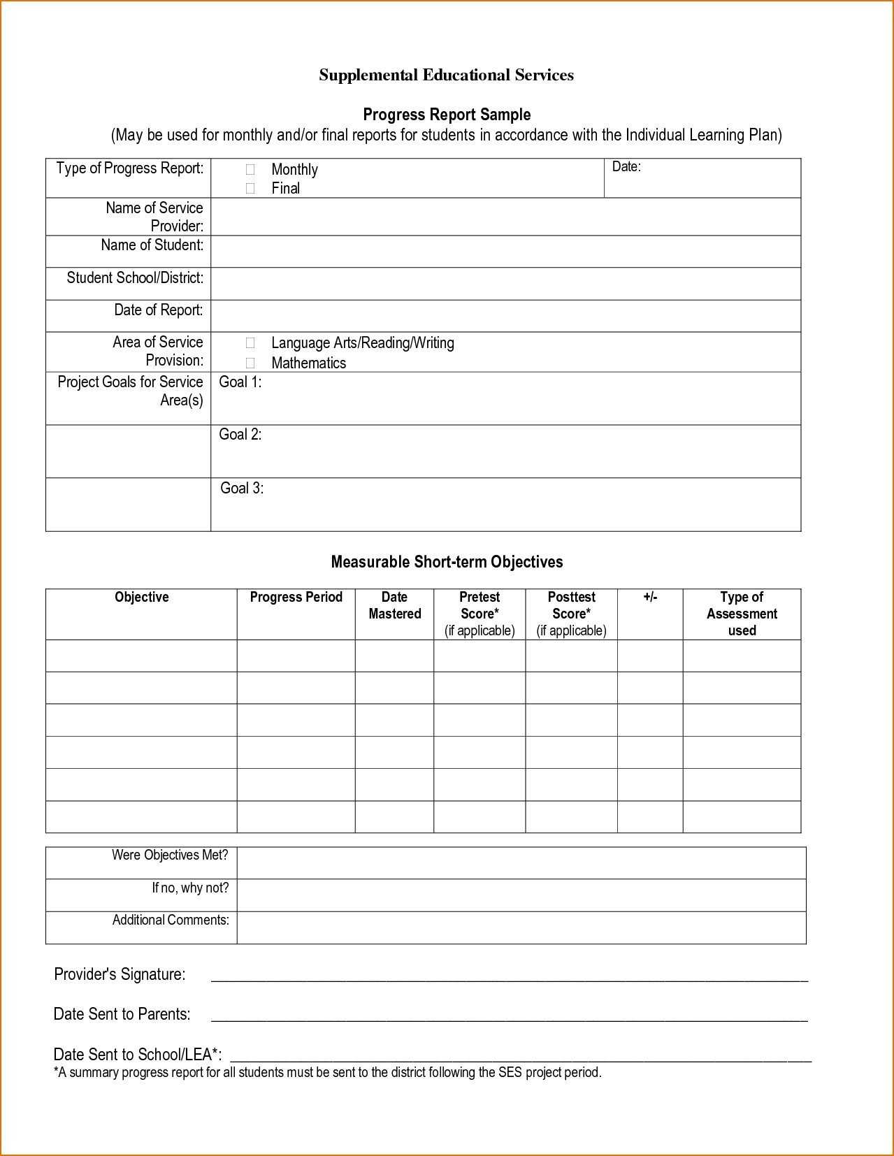 Elementary Progress Report Templates – Beyti.refinedtraveler.co For High School Student Report Card Template