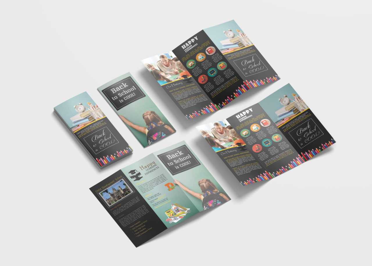 Elementary School Tri Fold Brochure Design Template – 99Effects For Tri Fold School Brochure Template