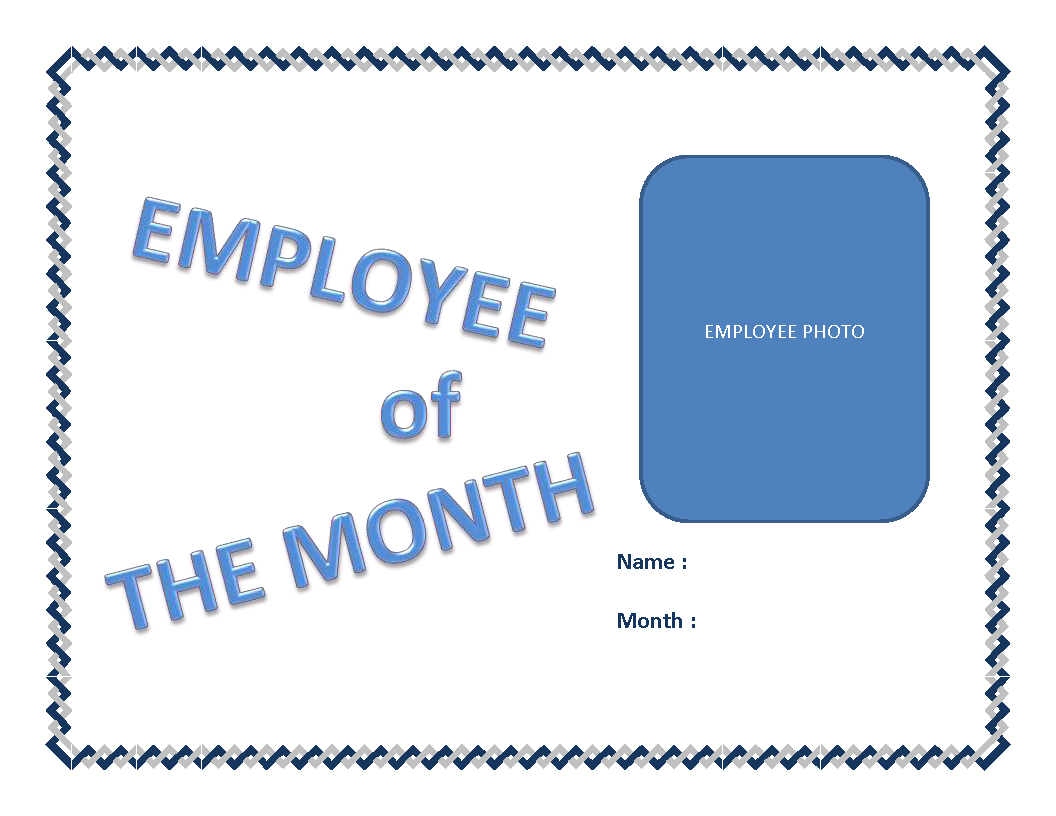 Employee Of The Month Certificate Template | Templates At With Employee Of The Month Certificate Template