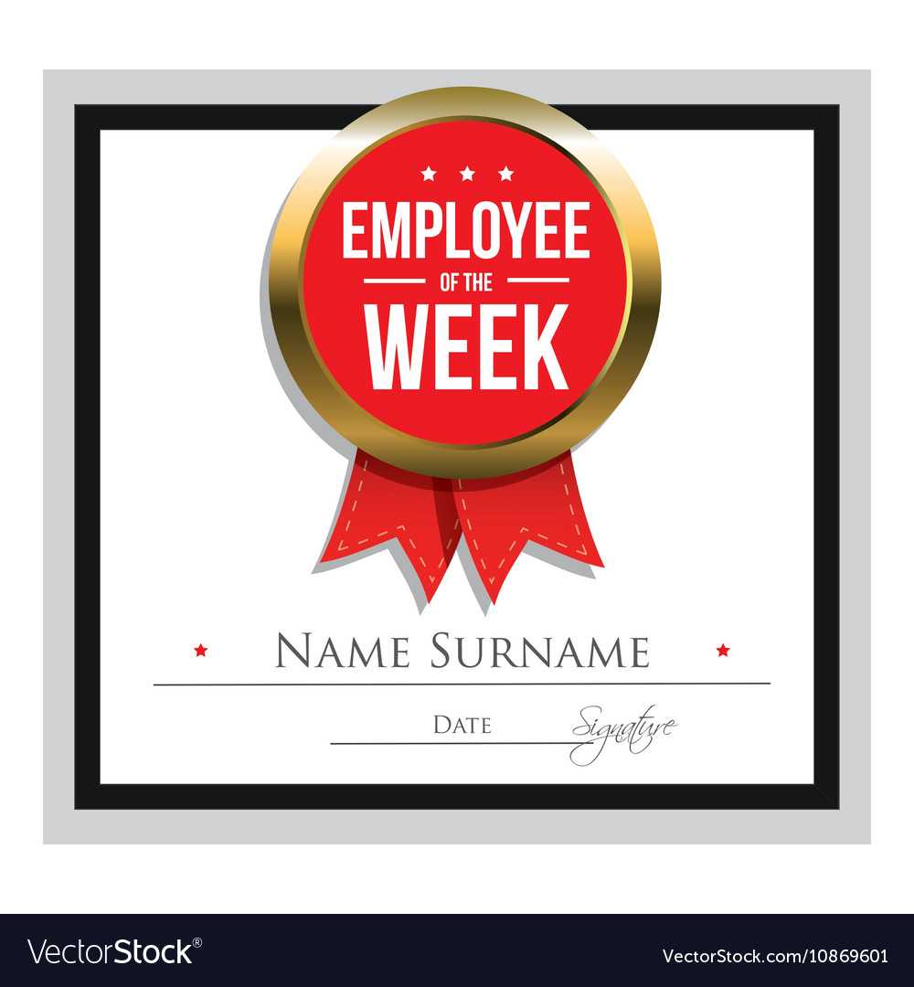 Employee Of The Week Certificate Template In Star Of The Week Certificate Template
