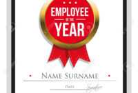 Employee Of The Year Certificate Template with regard to Employee Of The Year Certificate Template Free
