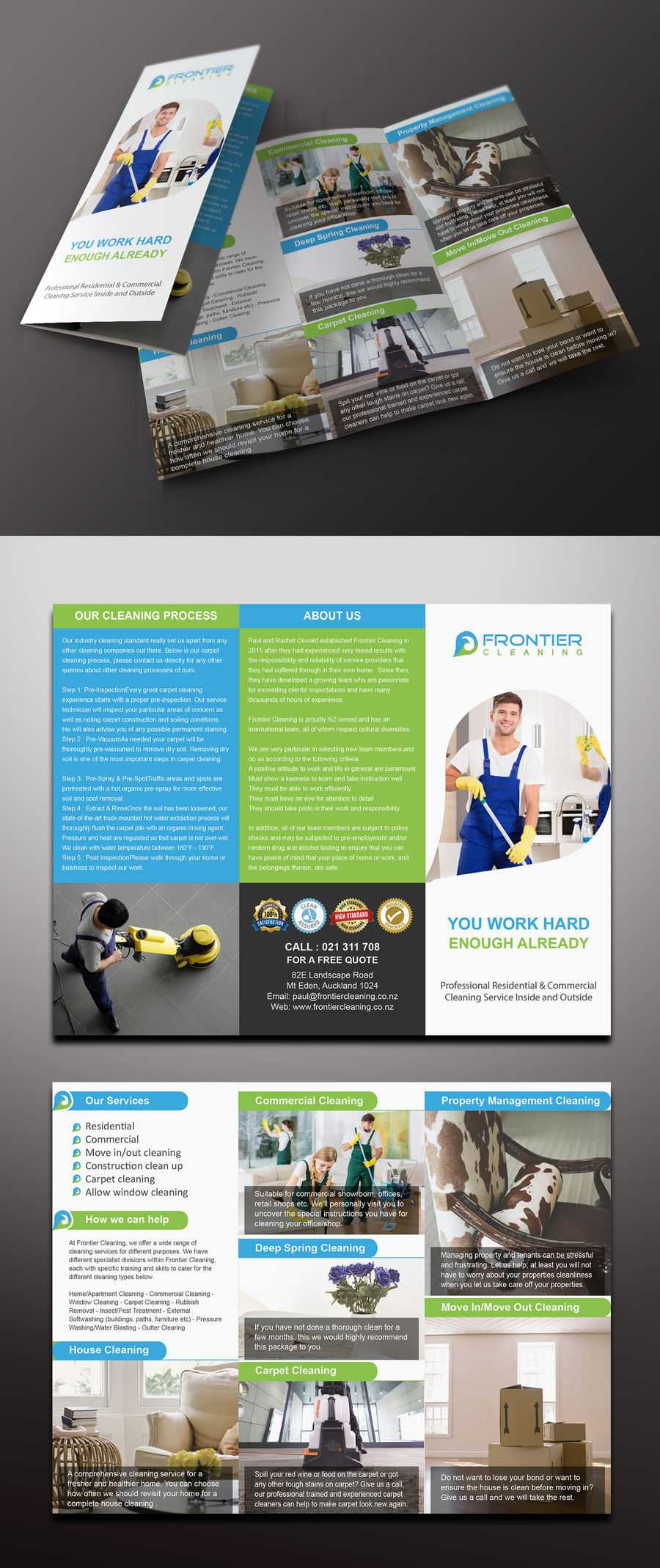 Entry #74Mamun313 For Design A 3 Fold Brochure, Business Throughout Commercial Cleaning Brochure Templates