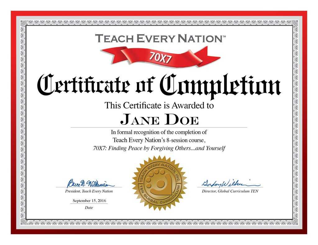 🥰free Certificate Of Completion Template Sample With Example🥰 Intended For Certificate Of Completion Template Word
