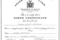 🥰free Printable Certificate Of Birth Sample Template🥰 with Novelty Birth Certificate Template