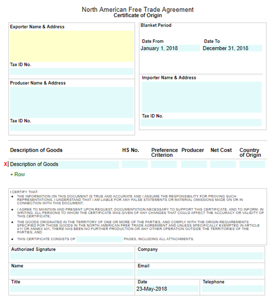 🥰free Printable Certificate Of Origin Form Template [Pdf Regarding Certificate Of Origin For A Vehicle Template