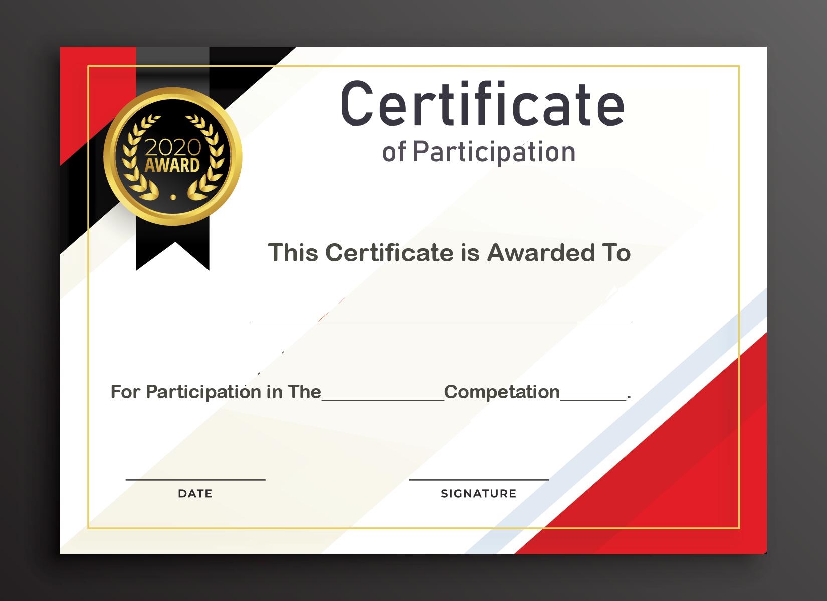 🥰free Printable Certificate Of Participation Templates (Cop)🥰 For International Conference Certificate Templates