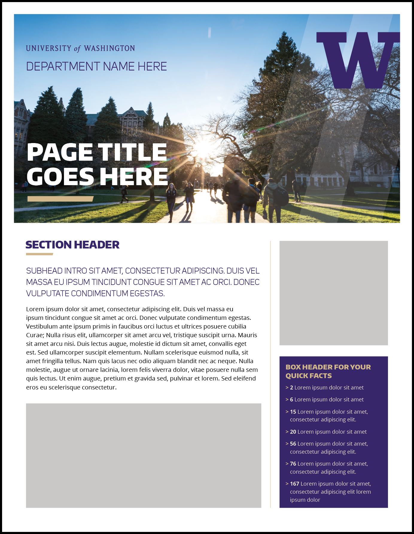 Fact Sheet | Uw Brand Pertaining To Fact Card Template