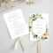 Fan Wedding Program Printable Template, Blush Floral And Greenery Order Of  Service For Boho Wedding, Milla Inside Michaels Place Card Template