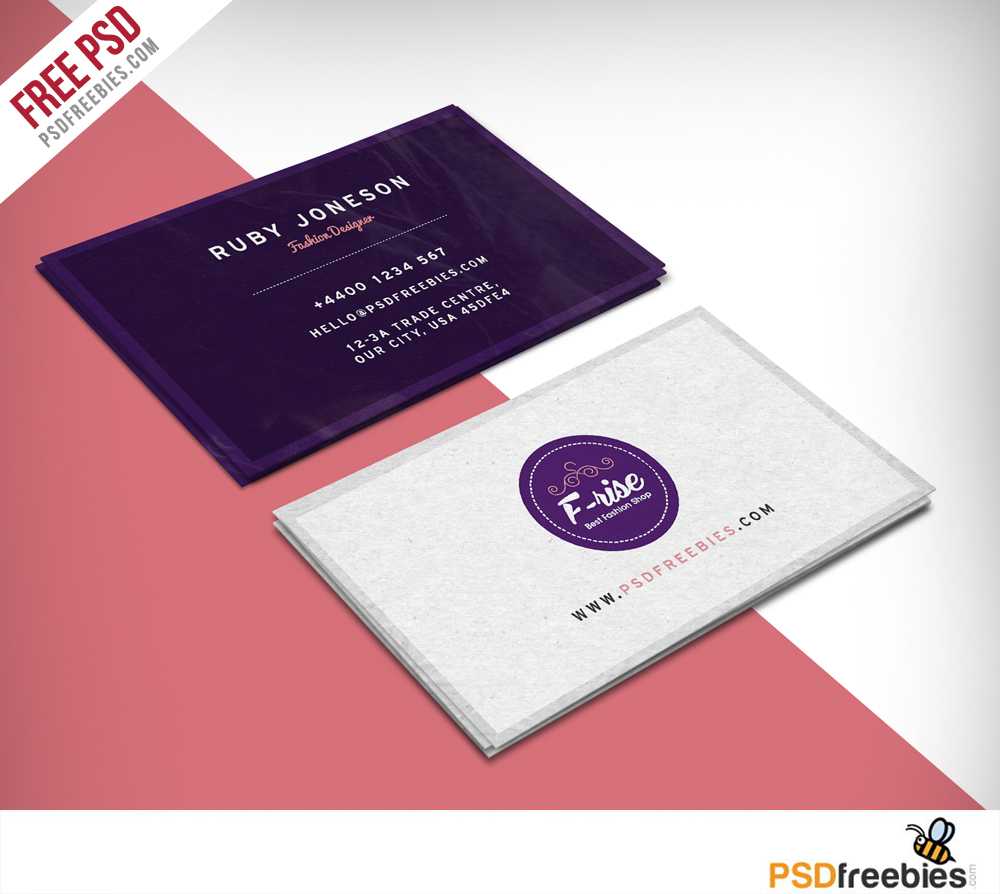 Fashion Designer Business Card Free Psd | Psdfreebies Within Free Template Business Cards To Print