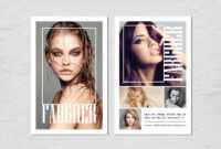 Fashion Modeling Comp Card Template pertaining to Comp Card Template Psd