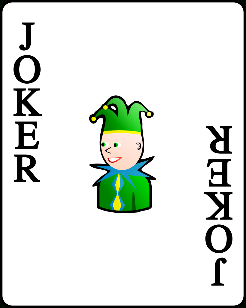 File:playing Card Black Joker.svg – Wikimedia Commons Regarding Joker Card Template