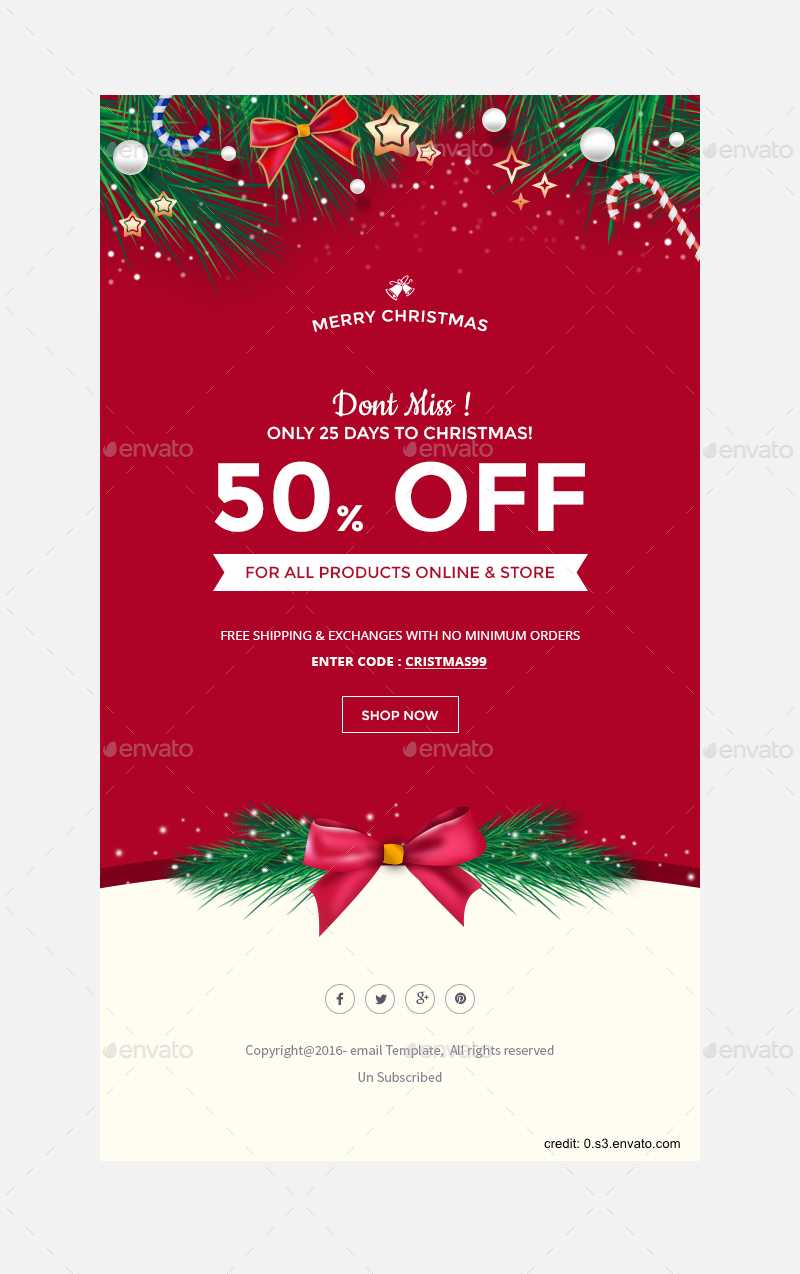 Finding The Right Holiday Greetings Email Template - Mailbird In Holiday Card Email Template