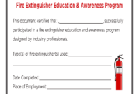 Fire Extinguisher Certificate Template - Fill Online throughout Fire Extinguisher Certificate Template