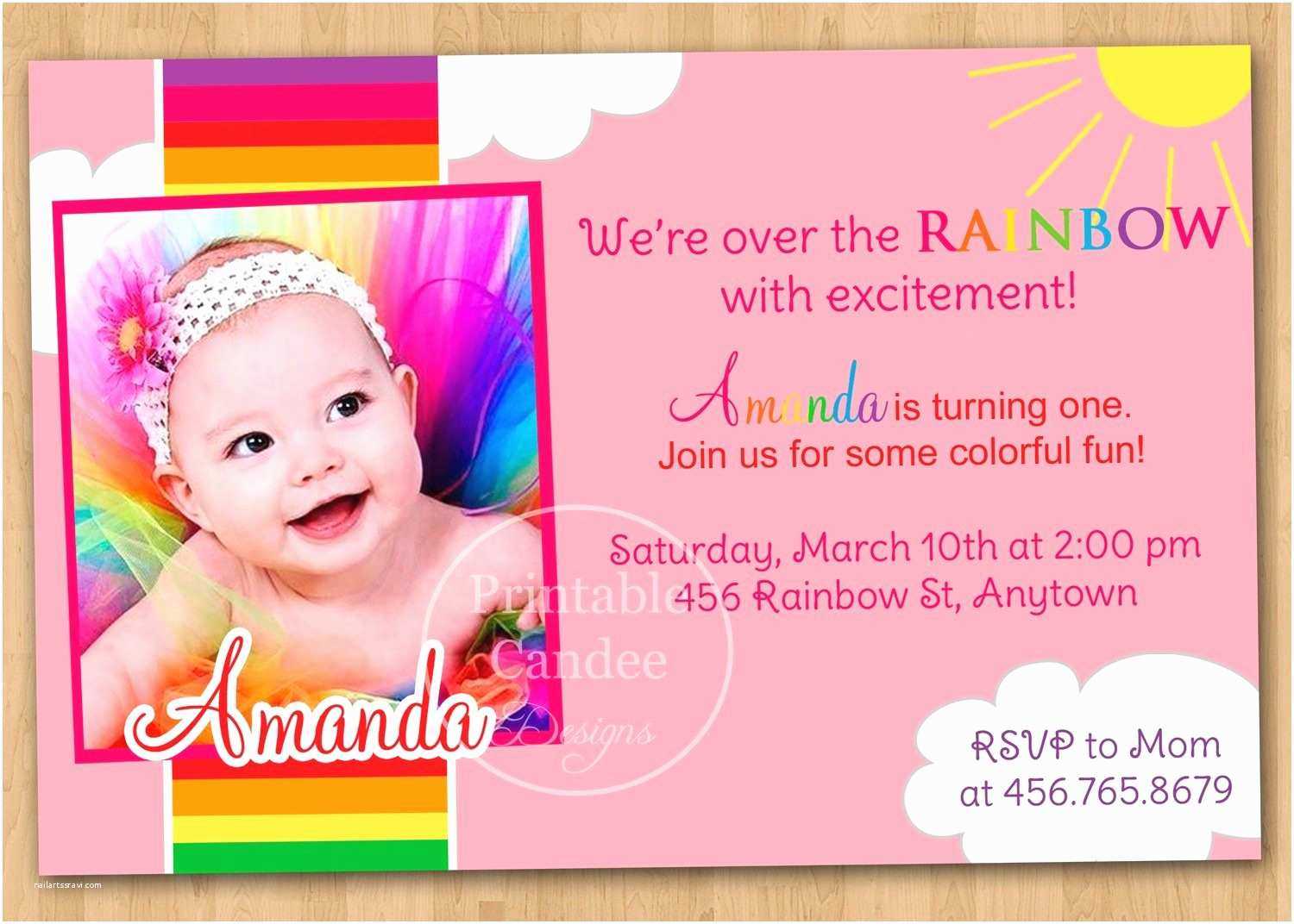 First Birthday Invitation Cards With First Birthday Invitation Card Template