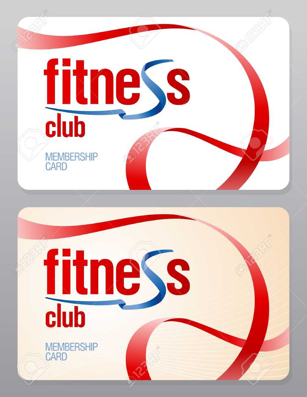 Fitness Club Membership Card Design Template. Inside Gym Membership Card Template