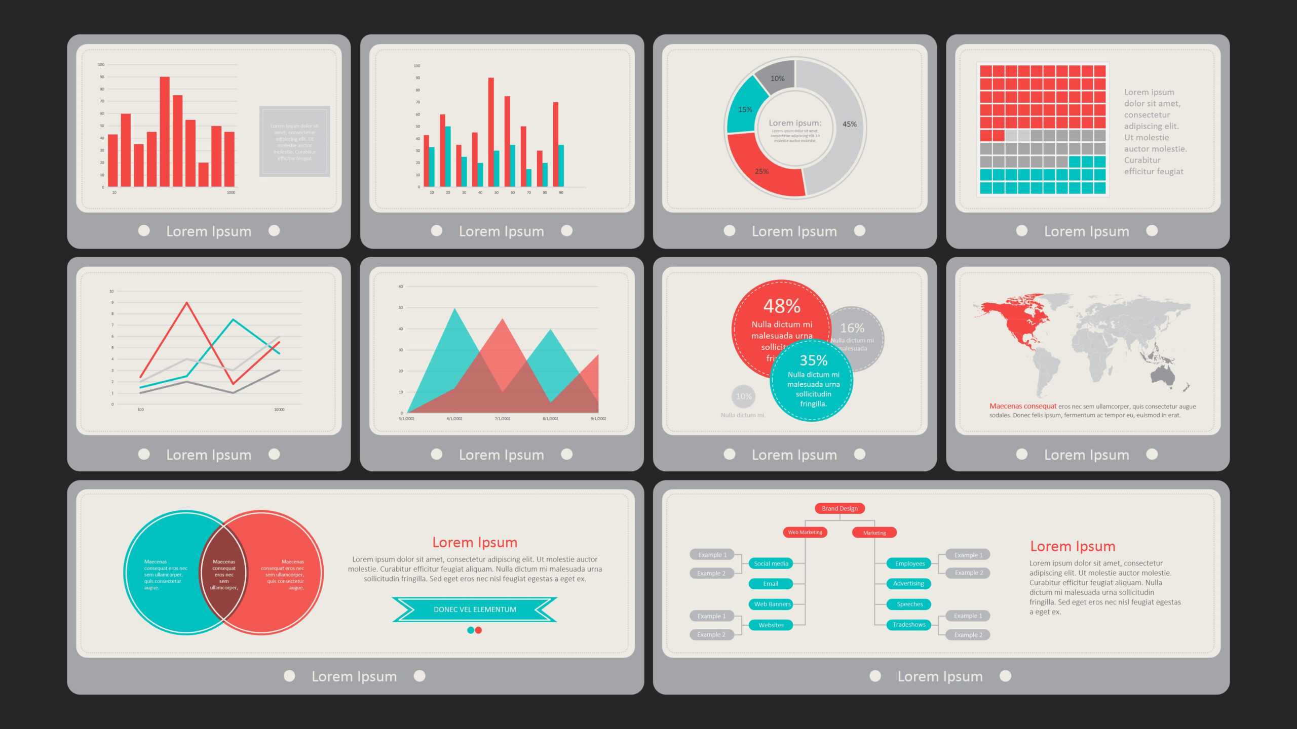 Flat Vintage Powerpoint Dashboard For Free Powerpoint Dashboard Template