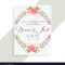 Floral Wedding Invitation Card Elegant Template For Invitation Cards Templates For Marriage