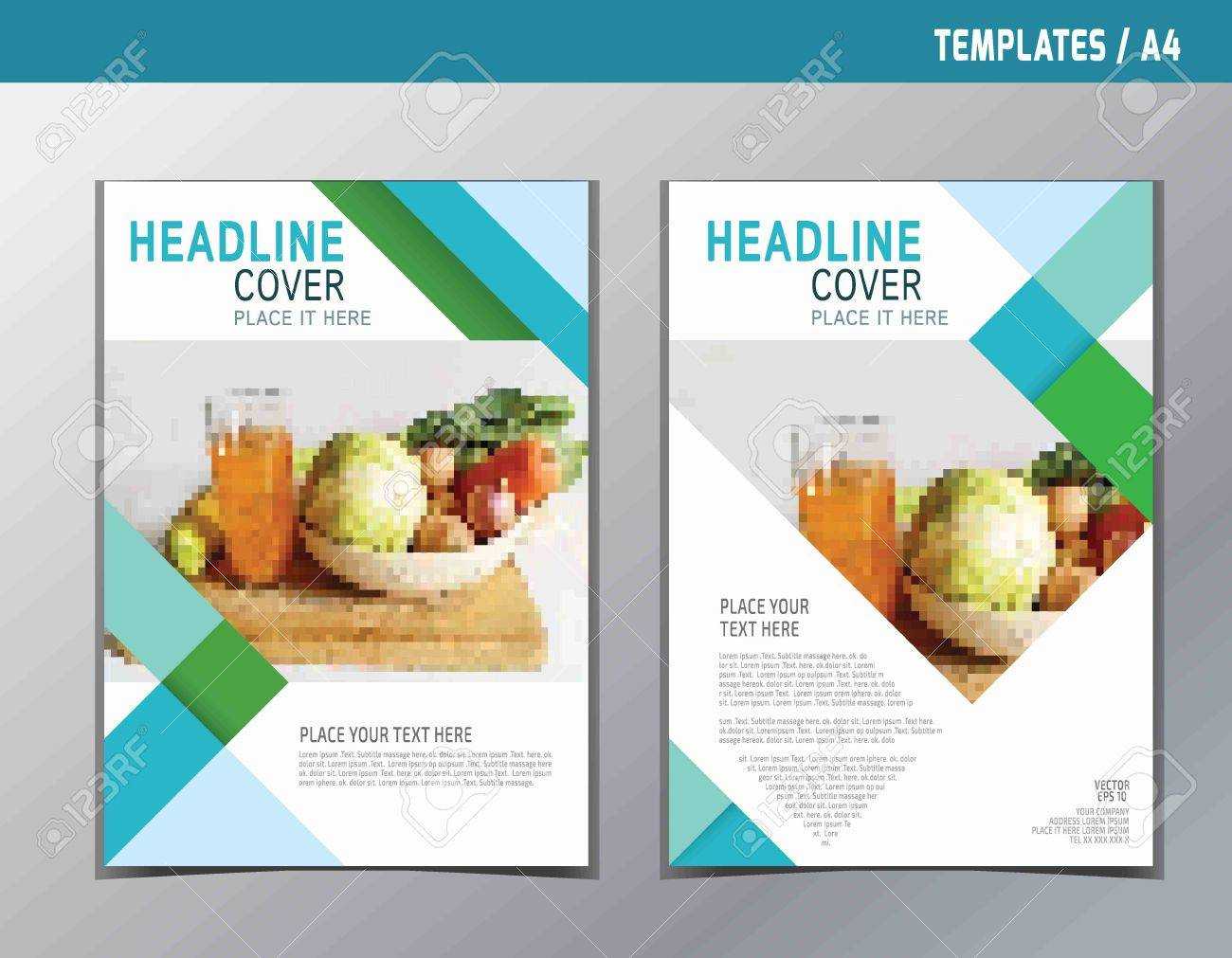 Flyer Leaflet Brochure Template A4 Size Design.abstract Flat.. With Regard To Nutrition Brochure Template