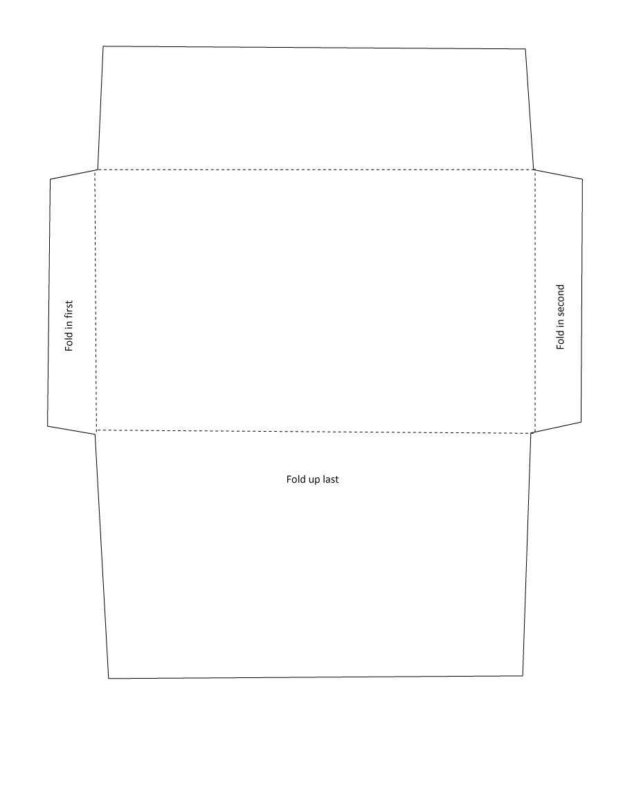 Fold Envelope Template – Beyti.refinedtraveler.co Regarding Envelope Templates For Card Making