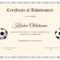Football Certificate Template – Beyti.refinedtraveler.co Intended For Football Certificate Template