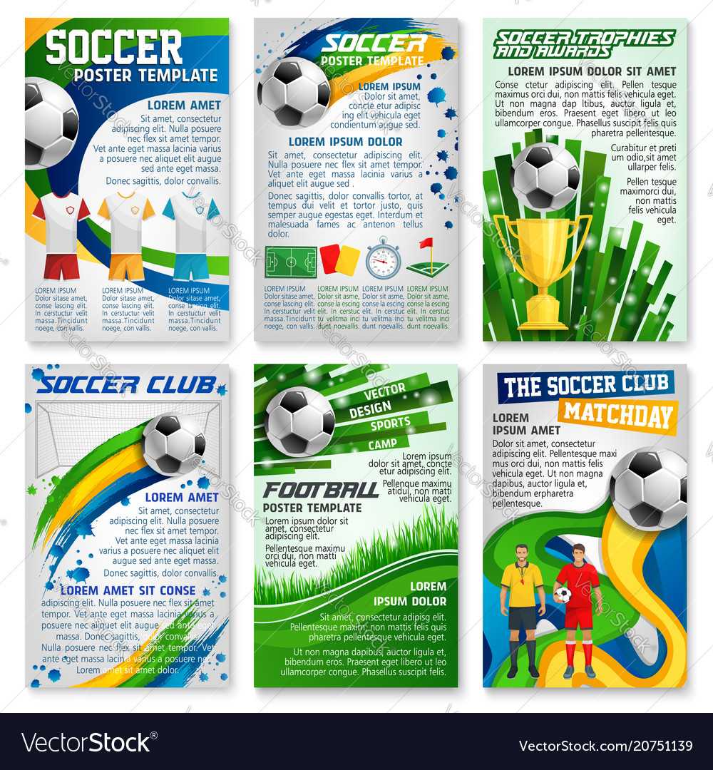 Football Or Soccer Game Banner Sport Club Design Intended For Football Referee Game Card Template