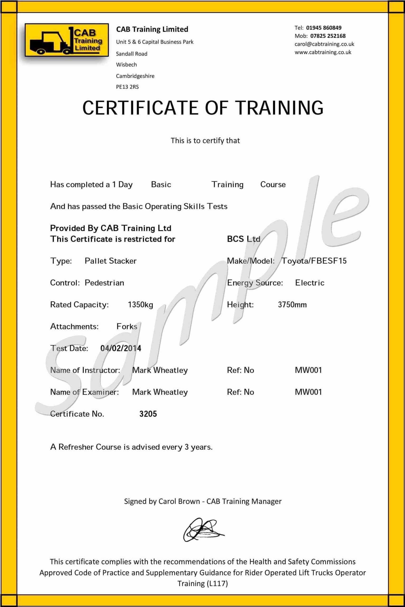 Forklift Operator Card Template - Carlynstudio With Regard To Forklift Certification Card Template