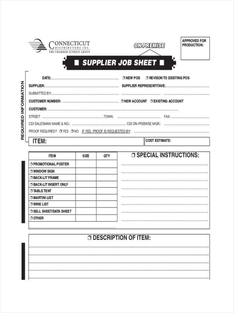 Free 10+ Job Sheet Examples & Samples In Google Docs in Service Job ...