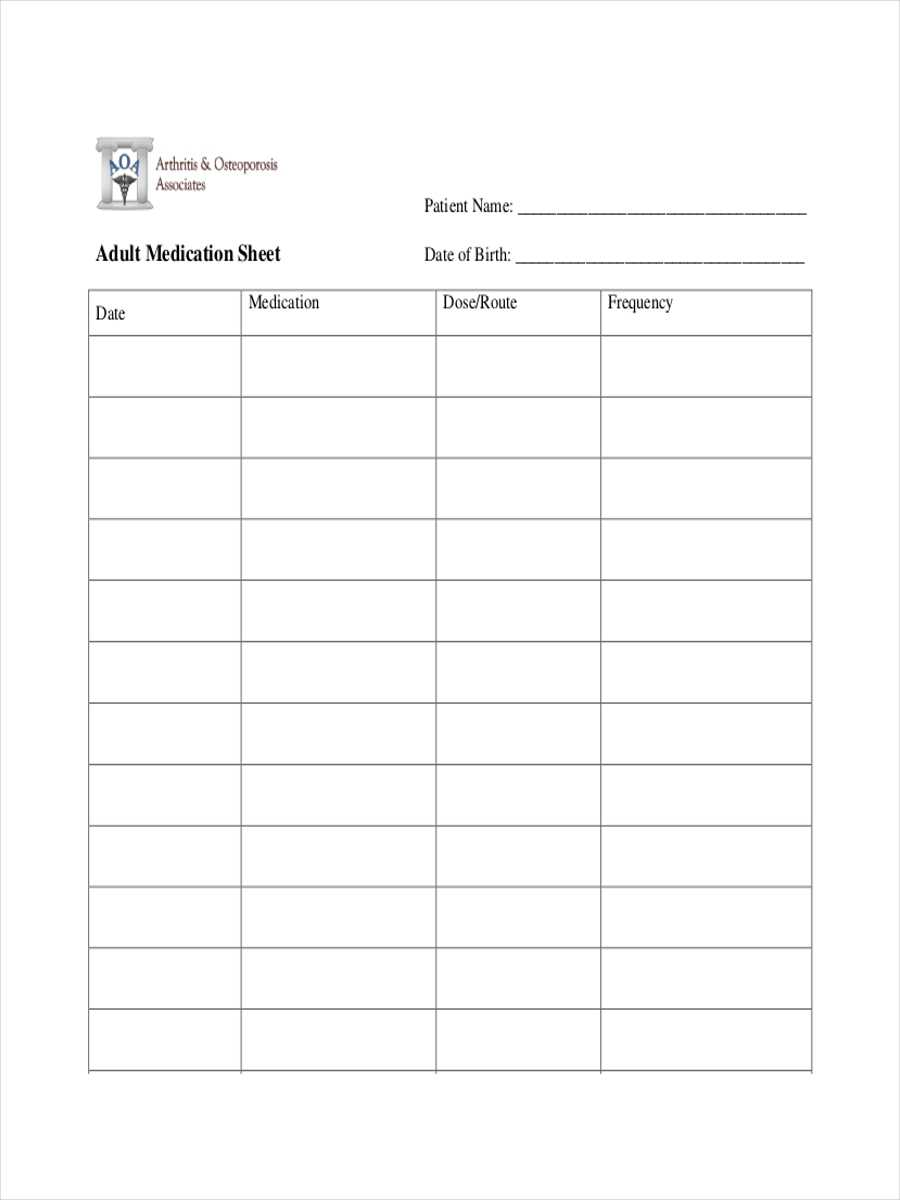 Free 10+ Medication Sheet Examples & Samples In Pdf | Doc In Medication Card Template