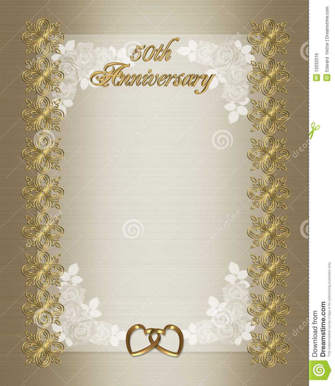 Free 50Th Anniversary Invitation Templates – Beyti With Regard To Word Anniversary Card Template