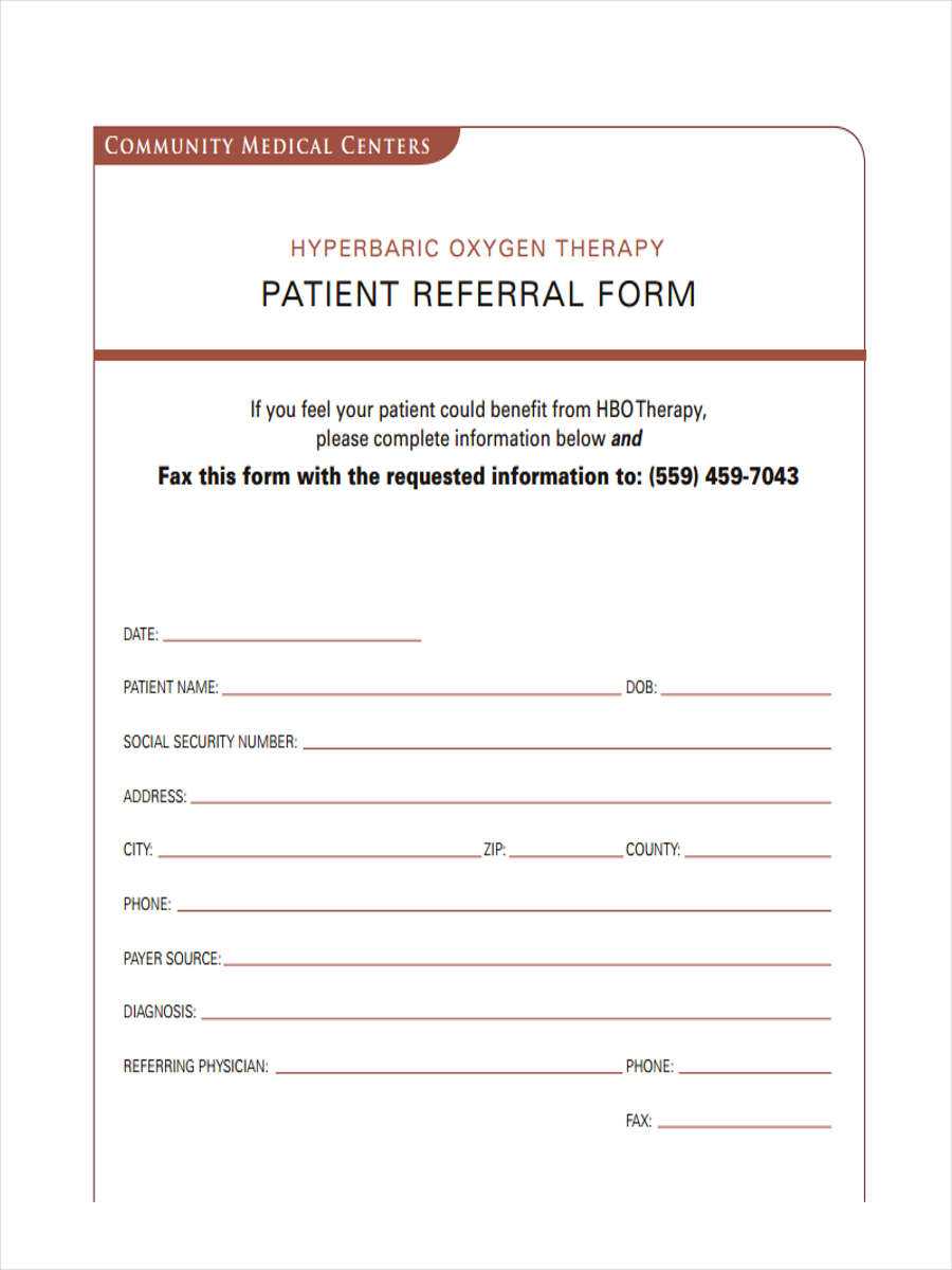 Free 7+ Medical Referral Forms In Pdf | Ms Word With Regard To Referral Certificate Template
