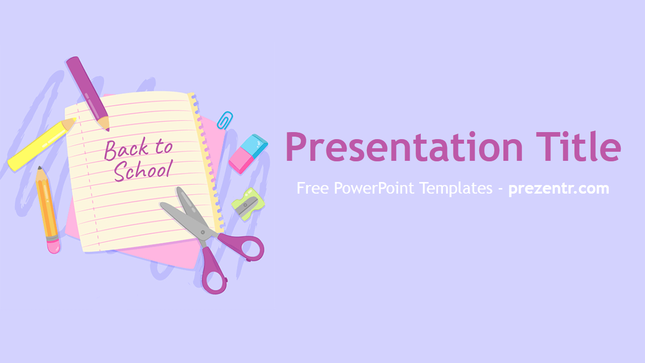 Free Back To School Powerpoint Template – Prezentr For Back To School Powerpoint Template