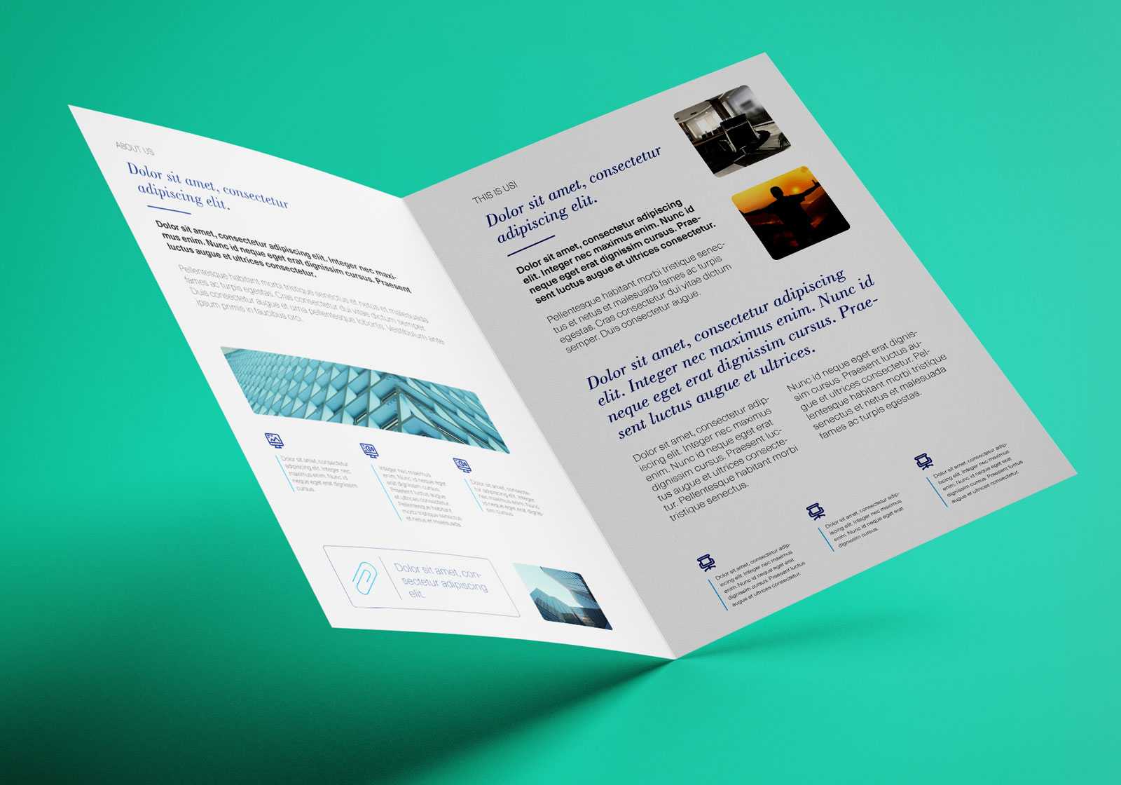 Free Bi Fold A4 Brochure Mockup Psd – Good Mockups Inside Two Fold Brochure Template Psd