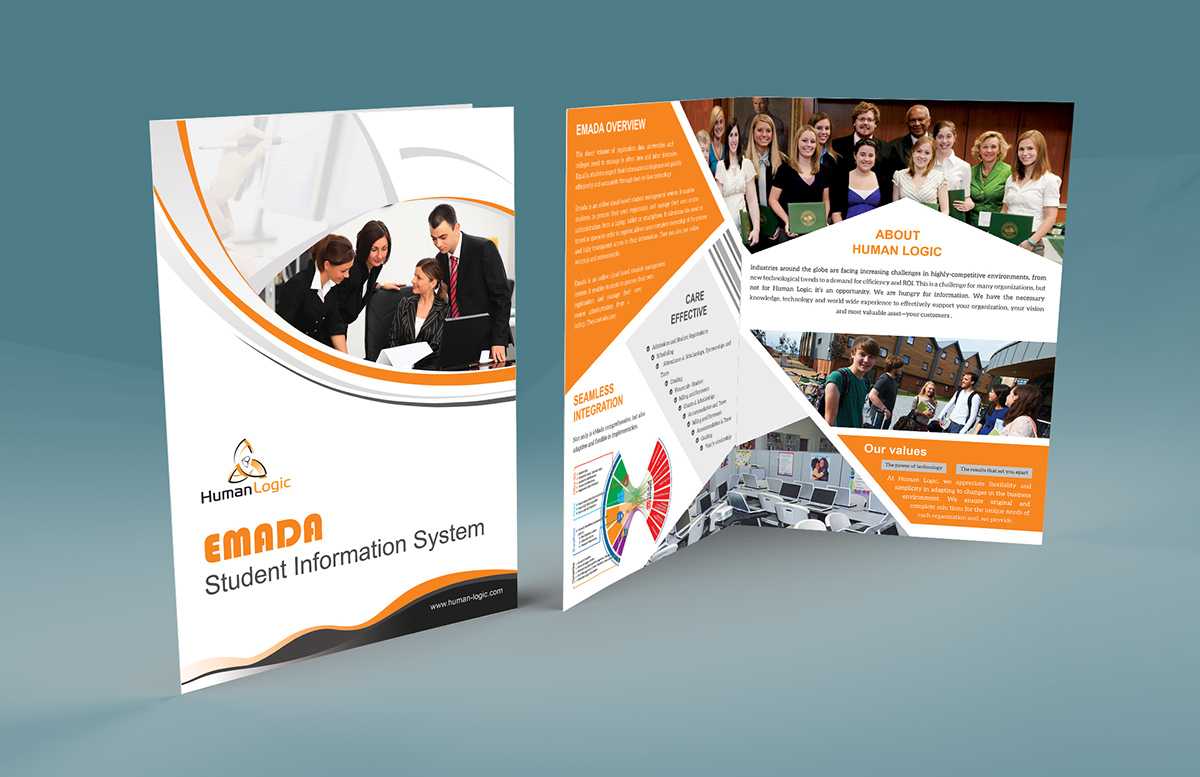 Free Bi Fold Brochure Psd On Behance Pertaining To Two Fold Brochure Template Psd