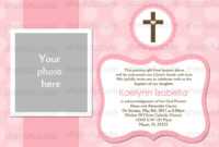 Free Blank Christening Invitation Templates regarding Free Christening Invitation Cards Templates